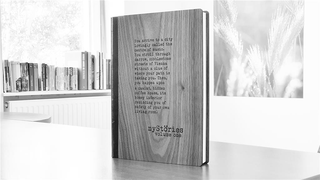 myStöries book in wooden covers